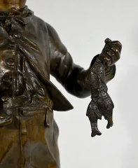 STATUETTA IN BRONZO di C. ANFRIE