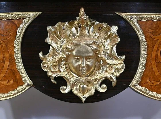 Table Violonée en bois précieux, époque Napoléon III – Milieu XIXe