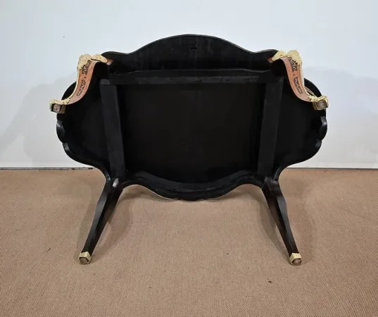 Table Violonée en bois précieux, époque Napoléon III – Milieu XIXe