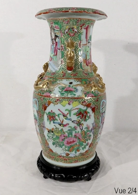 カントン磁器の花瓶