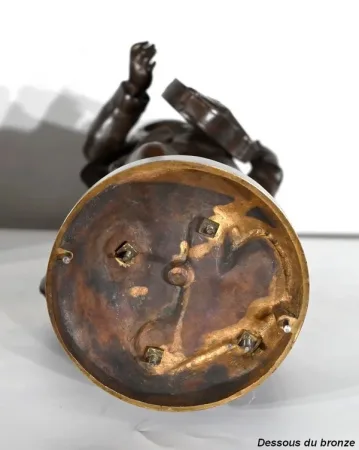 Garniture de Cheminée en Marbre et Bronze – Fin XIXe