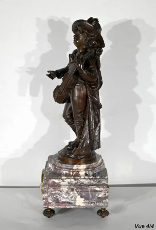 Garniture de Cheminée en Marbre et Bronze – Fin XIXe