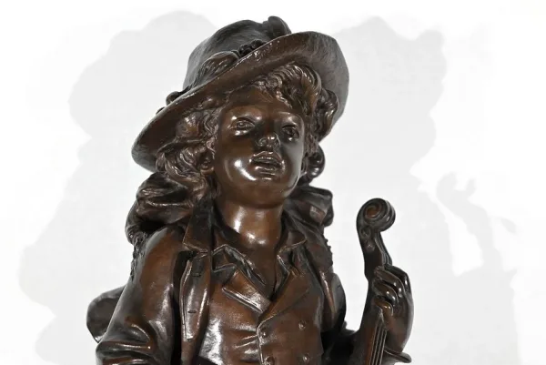 Garniture de Cheminée en Marbre et Bronze – Fin XIXe