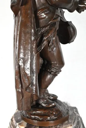 Garniture de Cheminée en Marbre et Bronze – Fin XIXe