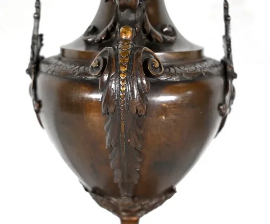 Garniture de Cheminée en Marbre et Bronze – Fin XIXe