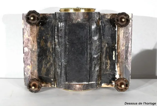 Garniture de Cheminée en Marbre et Bronze – Fin XIXe