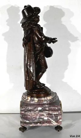 Garniture de Cheminée en Marbre et Bronze – Fin XIXe