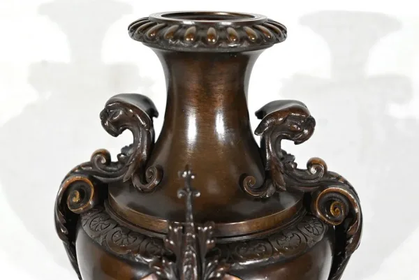 Garniture de Cheminée en Marbre et Bronze – Fin XIXe