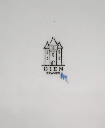 Plateau et Vases en Faïence de Gien, style Renaissance – Début XXe