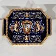 Plateau et Vases en Faïence de Gien, style Renaissance – Début XXe