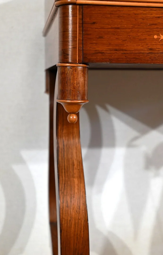 Petite Coiffeuse Ecritoire en Palissandre de Rio, époque Charles X – Début XIXe