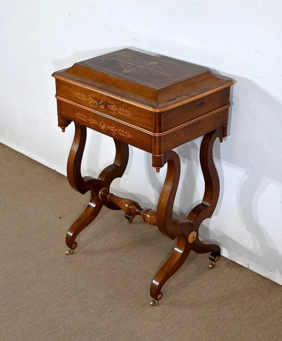CHARLES X PERIOD DRESSING TABLE with WRITING SLOPE