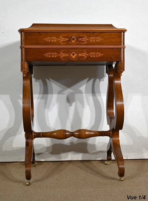 CHARLES X PERIOD DRESSING TABLE with WRITING SLOPE