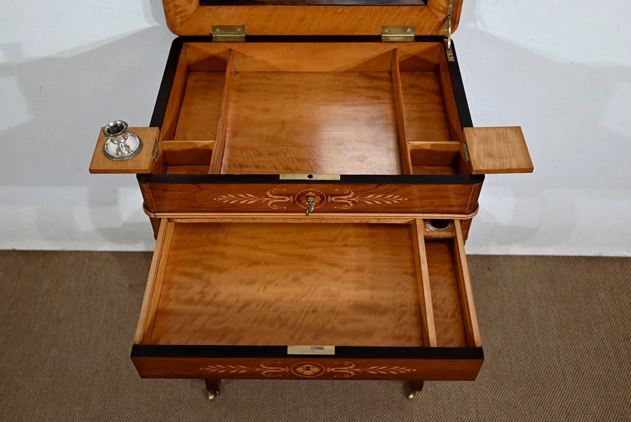 CHARLES X PERIOD DRESSING TABLE with WRITING SLOPE