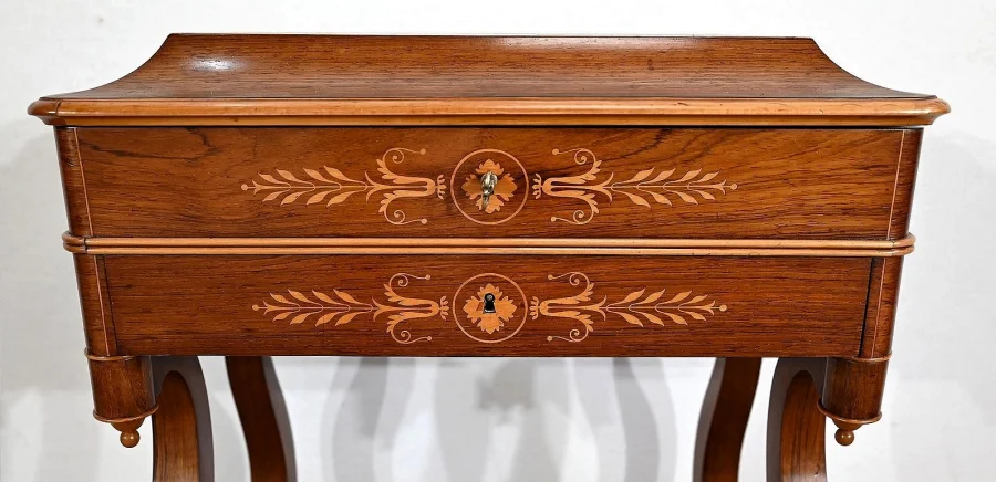 CHARLES X PERIOD DRESSING TABLE with WRITING SLOPE