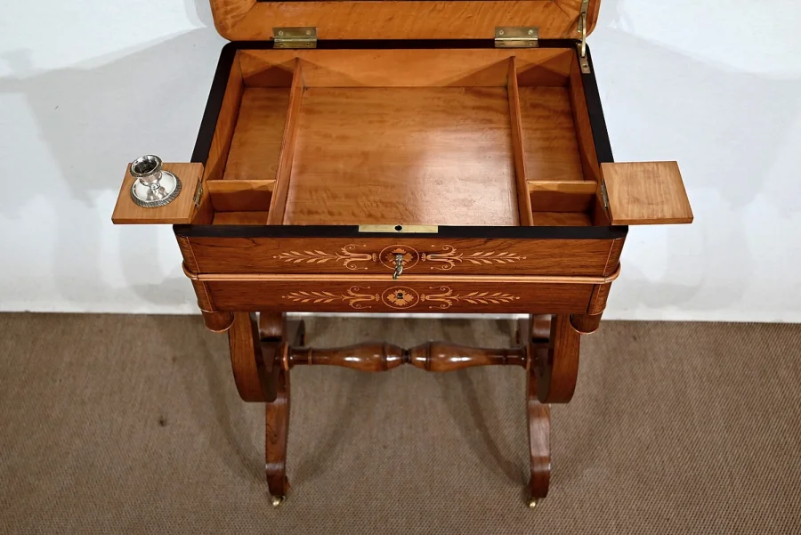 CHARLES X PERIOD DRESSING TABLE with WRITING SLOPE