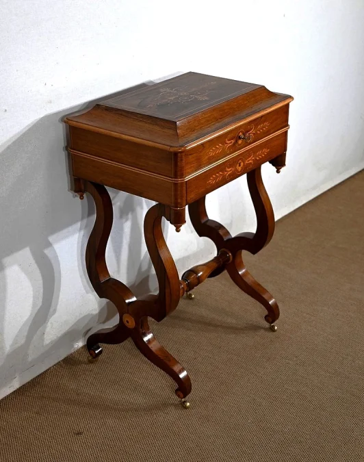 CHARLES X PERIOD DRESSING TABLE with WRITING SLOPE