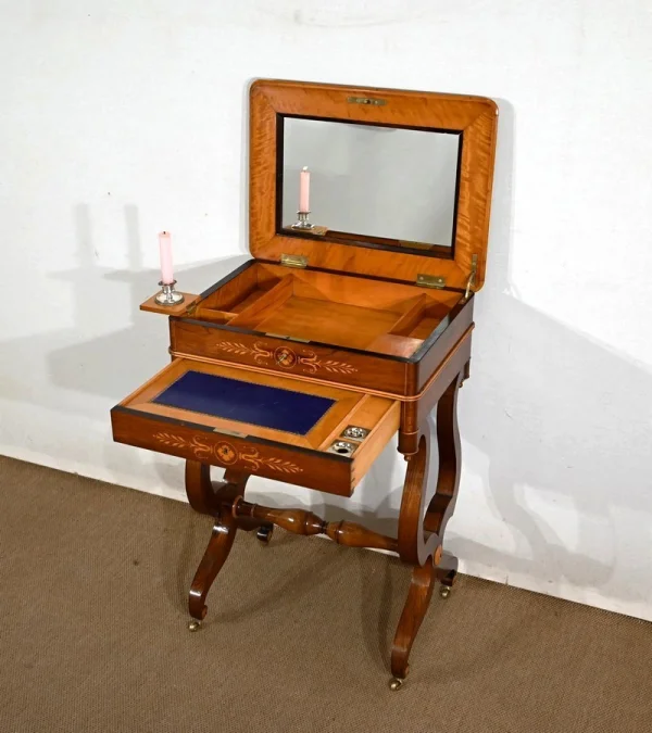 CHARLES X PERIOD DRESSING TABLE with WRITING SLOPE
