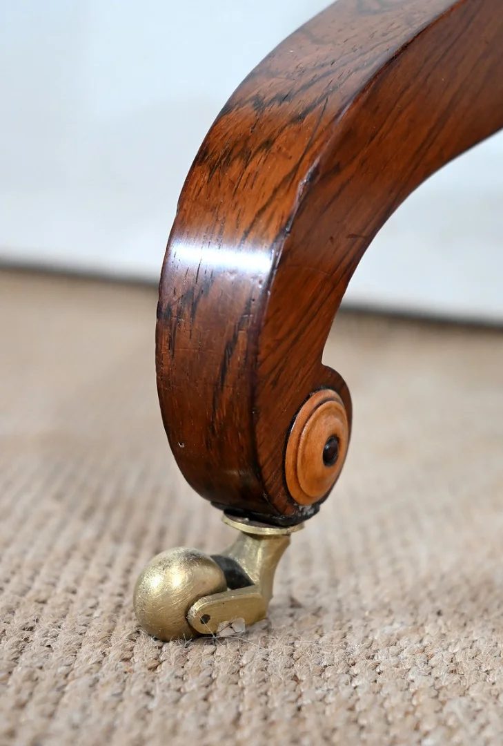 Petite Coiffeuse Ecritoire en Palissandre de Rio, époque Charles X – Début XIXe