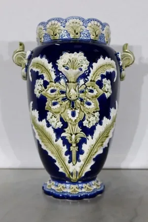 Important Vase en Faïence, Faïencerie de Fives Lille - Début XXe