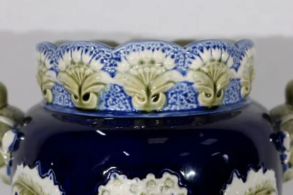 Important Vase en Faïence, Faïencerie de Fives Lille - Début XXe