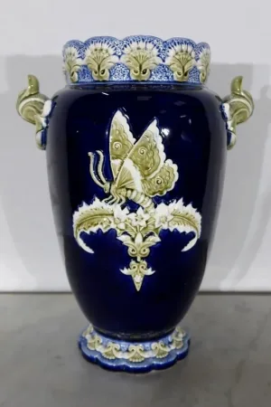 Important Vase en Faïence, Faïencerie de Fives Lille - Début XXe