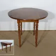 Petite Table d’appoint formant Console en Noyer massif – Fin XIXe