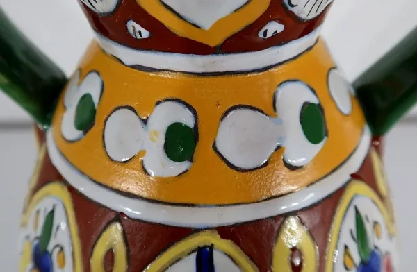 Vase Polychrome en Faïence émaillée, Nabeul – 1920
