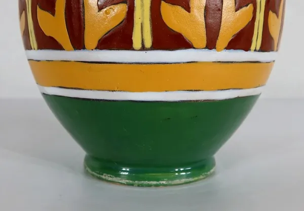Vase Polychrome en Faïence émaillée, Nabeul – 1920