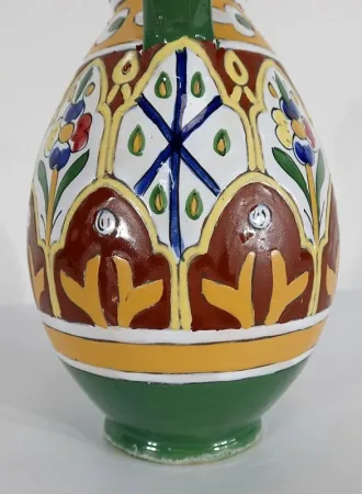 Vase Polychrome en Faïence émaillée, Nabeul – 1920