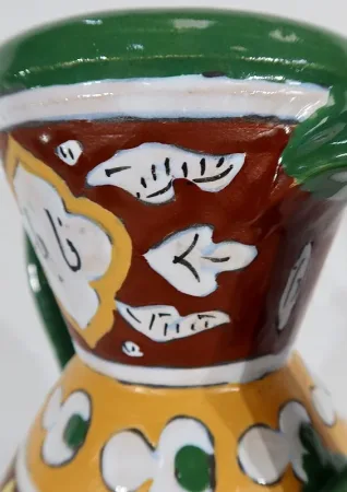 Vase Polychrome en Faïence émaillée, Nabeul – 1920
