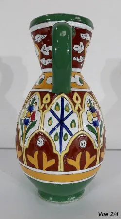Vase Polychrome en Faïence émaillée, Nabeul – 1920