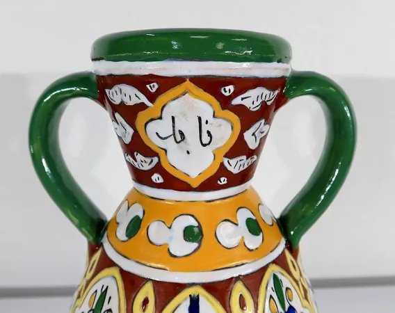 Vase Polychrome en Faïence émaillée, Nabeul – 1920