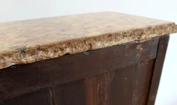 Petit Chiffonnier en Bois de Rose et de Violette, estampillé « Boudin », époque Transition Louis XIV / Louis XV – 1760