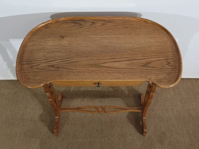 Table de Service volante, en Chêne massif – 1900