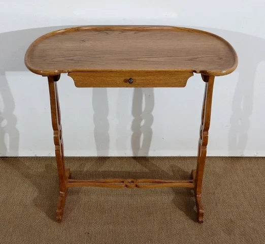 Table de Service volante, en Chêne massif – 1900