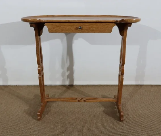 Table de Service volante, en Chêne massif – 1900