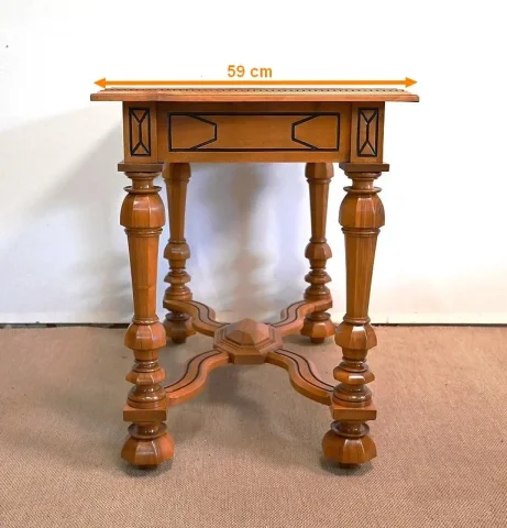 Table en Noyer massif, goût Louis XIV – Fin XIXe