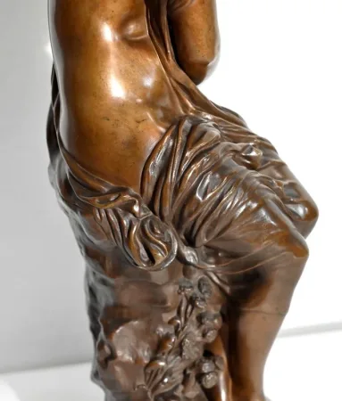 Important Bronze « Nu pudique », M. Moreau – Milieu XIXe