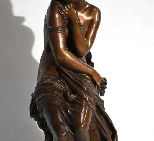 Important Bronze « Nu pudique », M. Moreau – Milieu XIXe