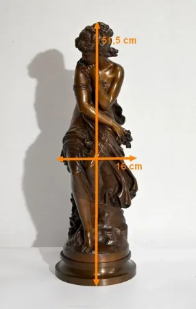 Important Bronze « Nu pudique », M. Moreau – Milieu XIXe