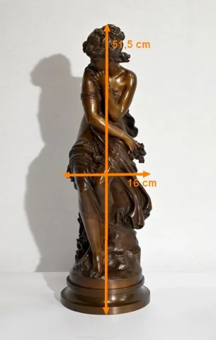 Important Bronze « Nu pudique », M. Moreau – Milieu XIXe