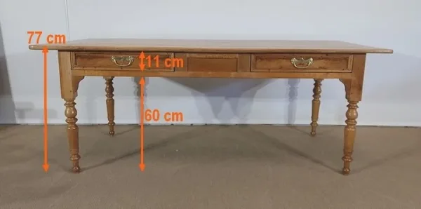 Table de Ferme en Merisier massif – 2ème moitié du XIXe