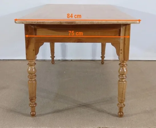 Table de Ferme en Merisier massif – 2ème moitié du XIXe
