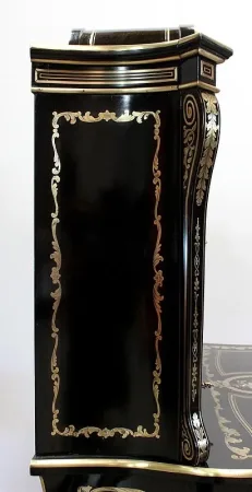 Rare Cabinet en Bois Noirci et Laiton, époque Napoléon III - XIXe