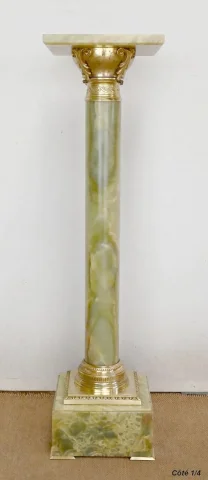 ONYX AND BRONZE COLUMN