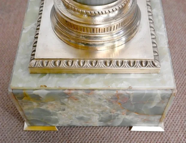 ONYX AND BRONZE COLUMN