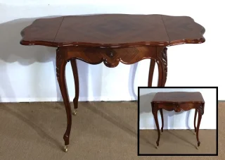 Table de Salon en Palissandre, style Louis XV, époque Napoléon III - Milieu XIXe