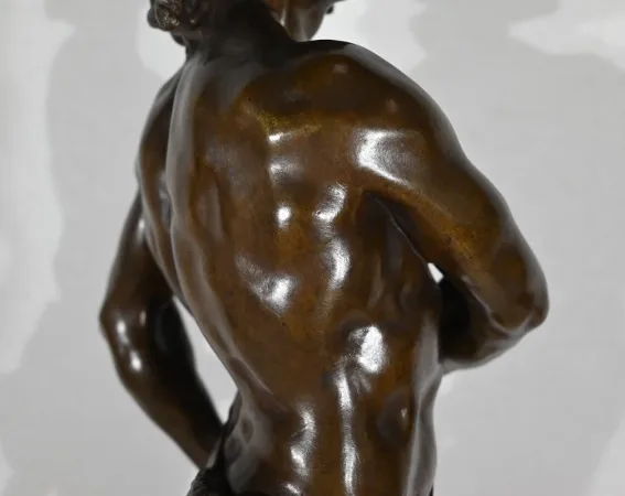 Important Bronze "Le Départ", signé V. Tournier - 2ème moitié XIXe