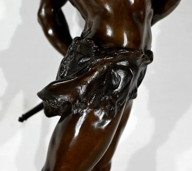 Important Bronze "Le Départ", signé V. Tournier - 2ème moitié XIXe